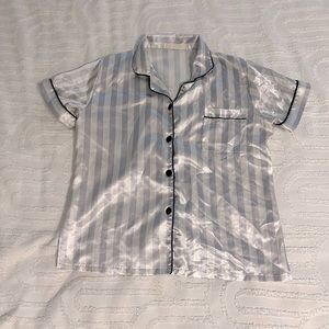 silk pj shirt